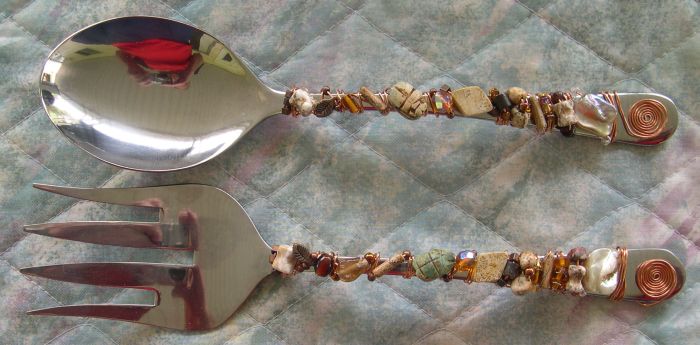 modern arts crafts spoon fork