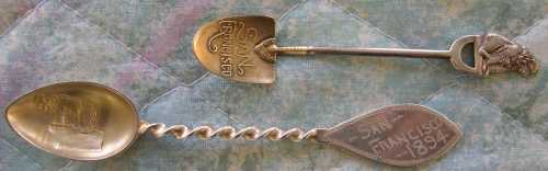 spoon silver calif mid winter fair souvenir