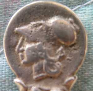 ancient greek coin spoon