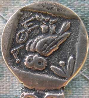 ancient silver spoon coin roman