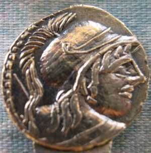 ancient coin spoon roman