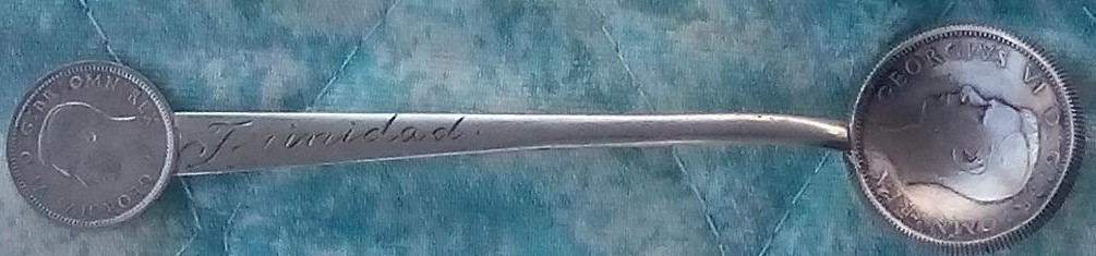 coin spoon british trinidad