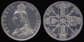 british queen victoria double florin