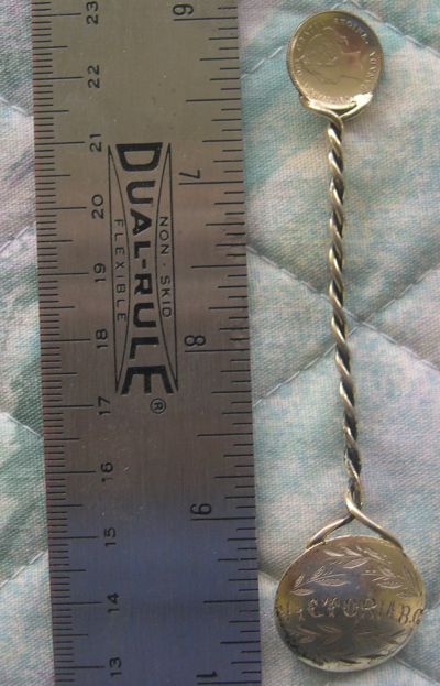 canada coin token spoon