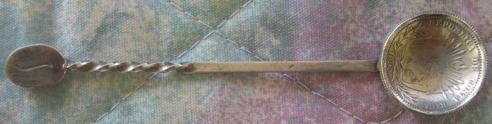 costa rica coin spoon