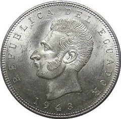 ecuador 5 sucre coin