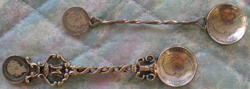 coin spoons netherlands silver