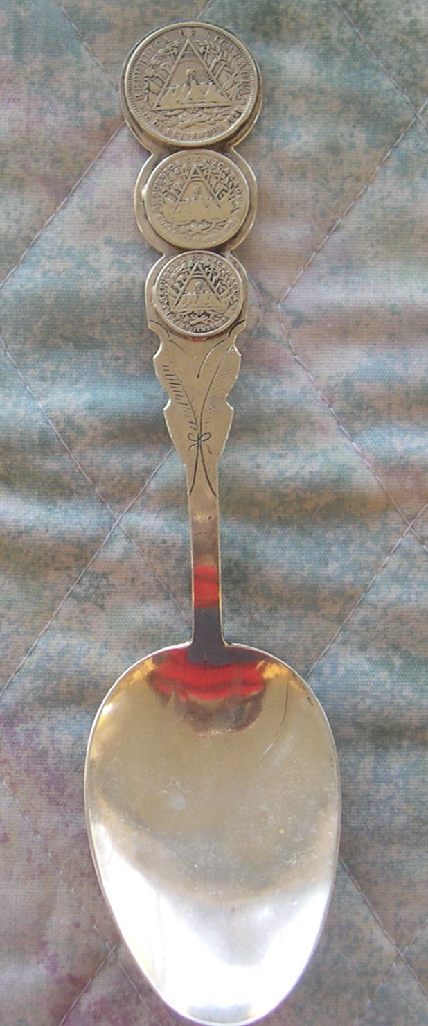 nicaragua coin spoon