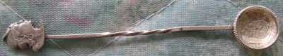 peru coin spoon