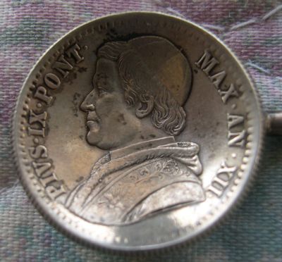 Pius IX coin spoon papal states