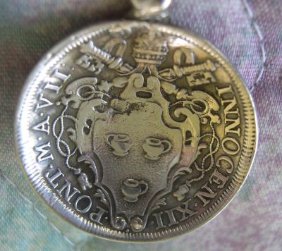 pope innocent ii coin 1698 spoon