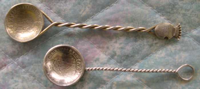 salzburg rupert silver coin spoon 1684