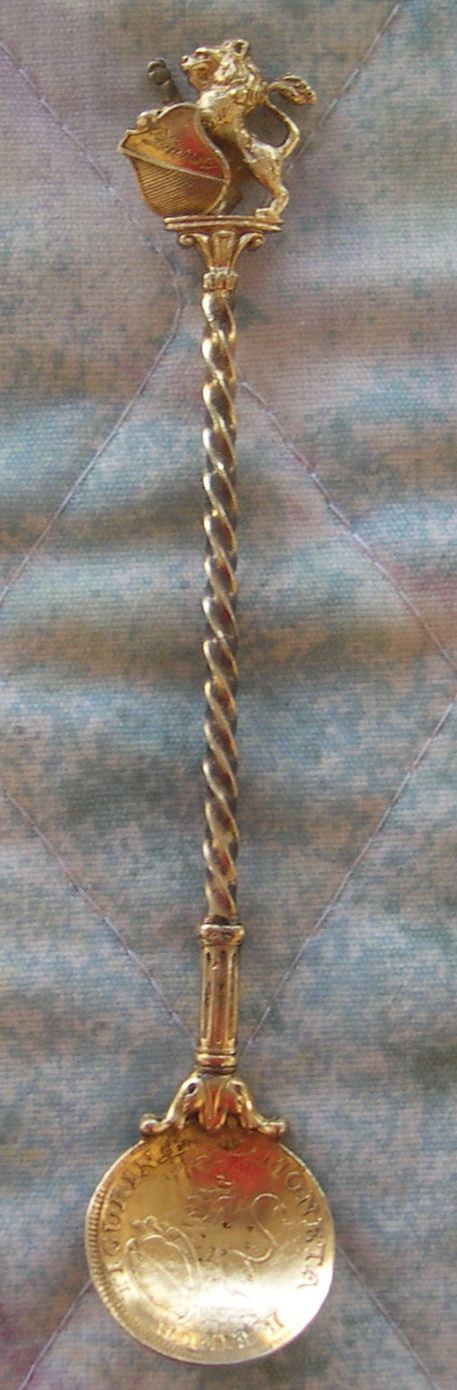 switzerlan coin 1735 spoon