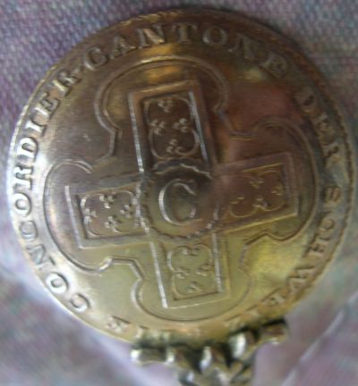 coin Swiss 5 batzen spoon