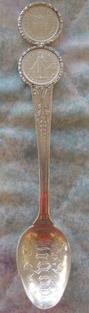 philippine coin spoon ten centavos
