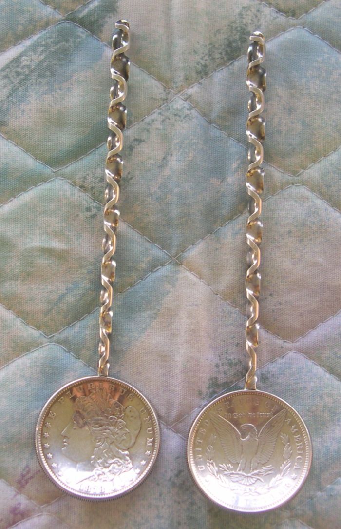spoon coin US silver dollar