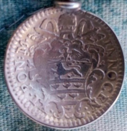 pope Xi coin spoon 1686