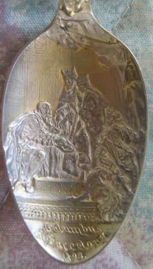 Columbus and Isabella spoon