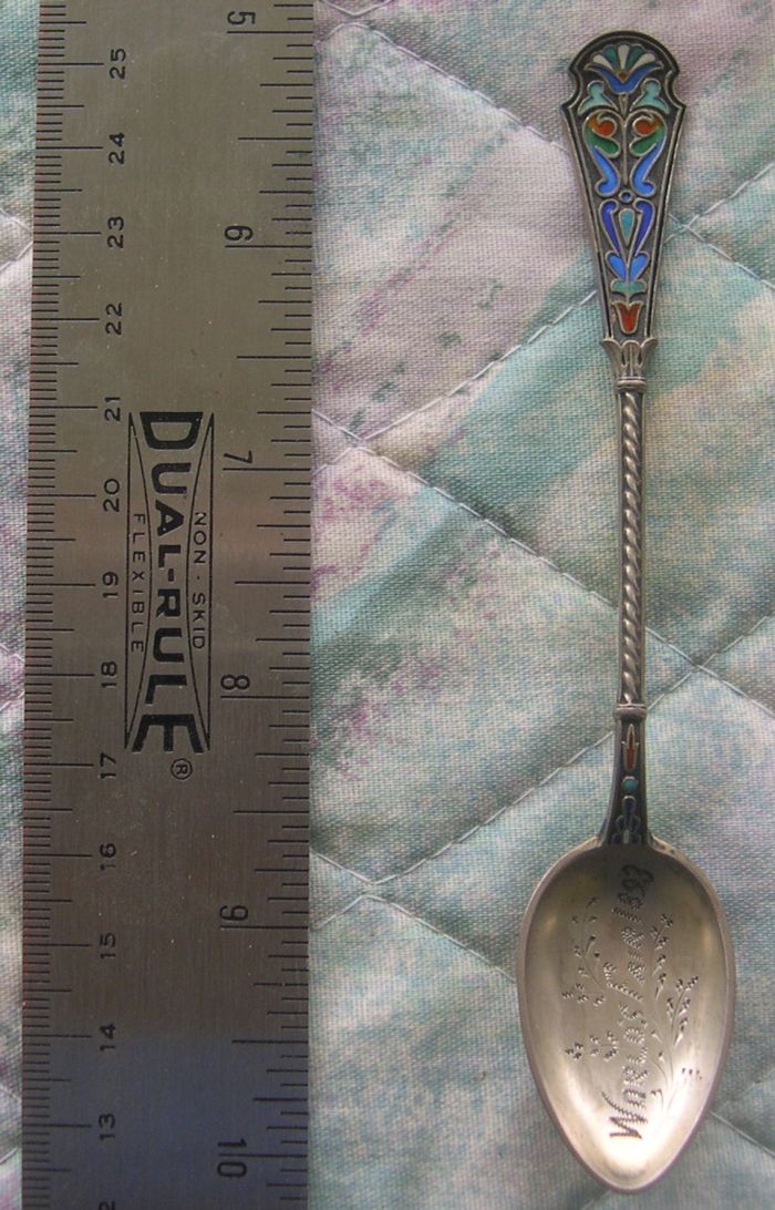 enameled columbian world fair spoon