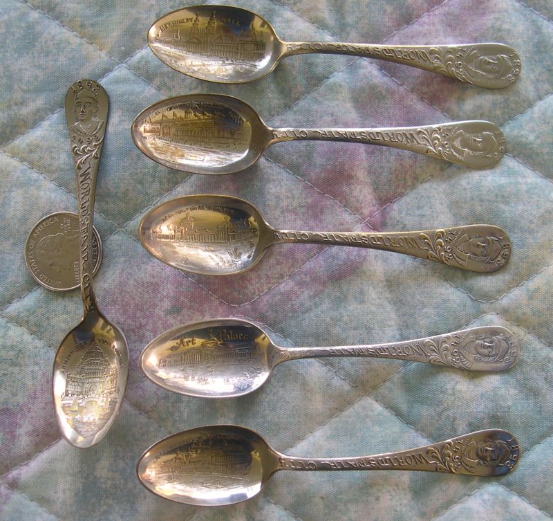 columbian fair spoons demi