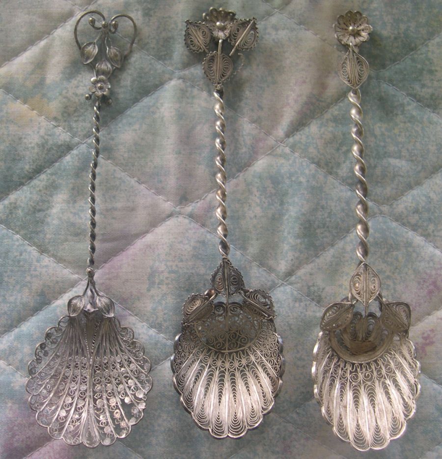 large filigree spoons
