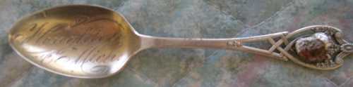 silver and copper amalgamate spoon