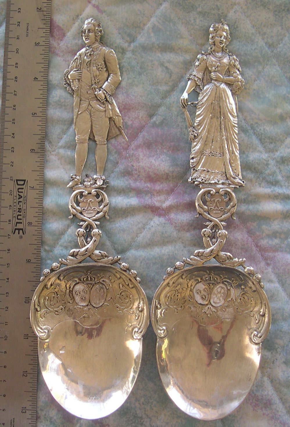 king Louis/marie antoinette set spoons