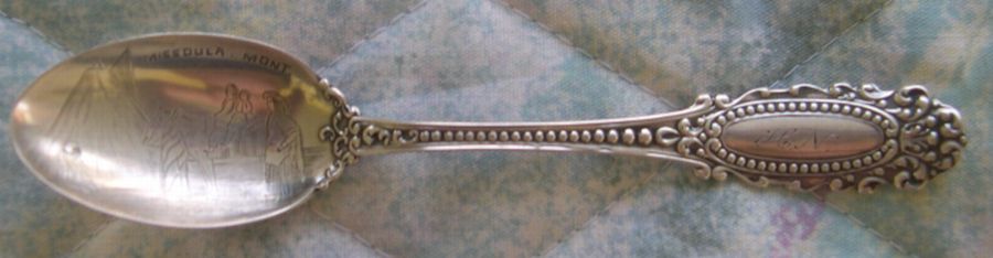 children visiting indian village spoon
