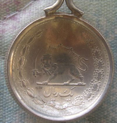 iran coin spoon