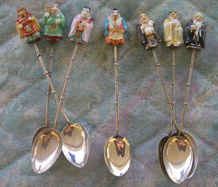 japanese 7 lucky god spoons