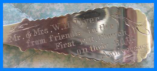 anniversary gift spoon presentation