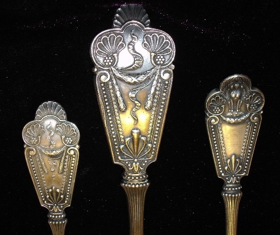 Russian chimera spoon finials