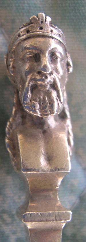 gorham king head bust pattern front