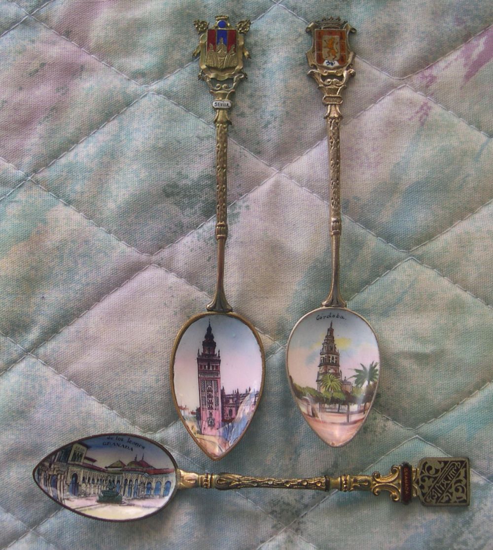 Spain souvenir spoons
