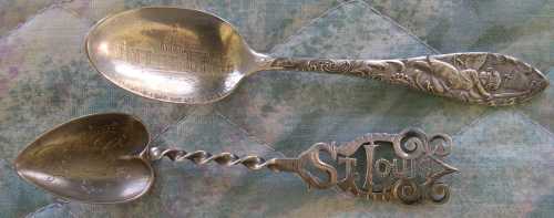 souvenir spoons related to St. Louis fair