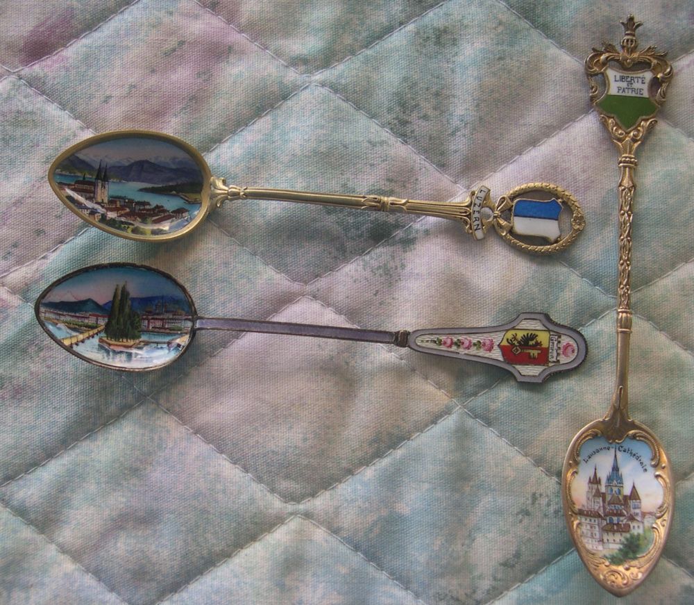 switzerland souvenir spoons