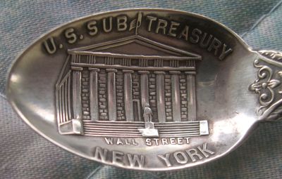 spoon U.S. Sub Treasury building, Wallstreet, New York