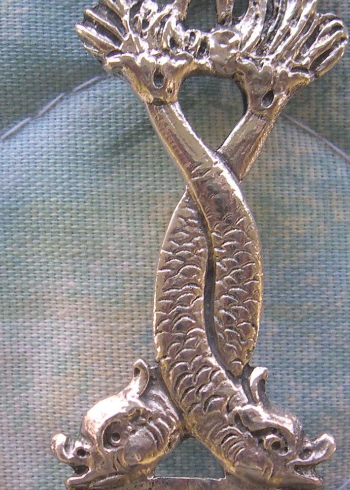 paired dolphins silver spoon