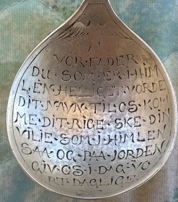 lord prayer silver spoon