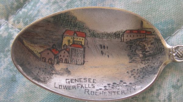 genesee lower falls souvenir spoons rochester