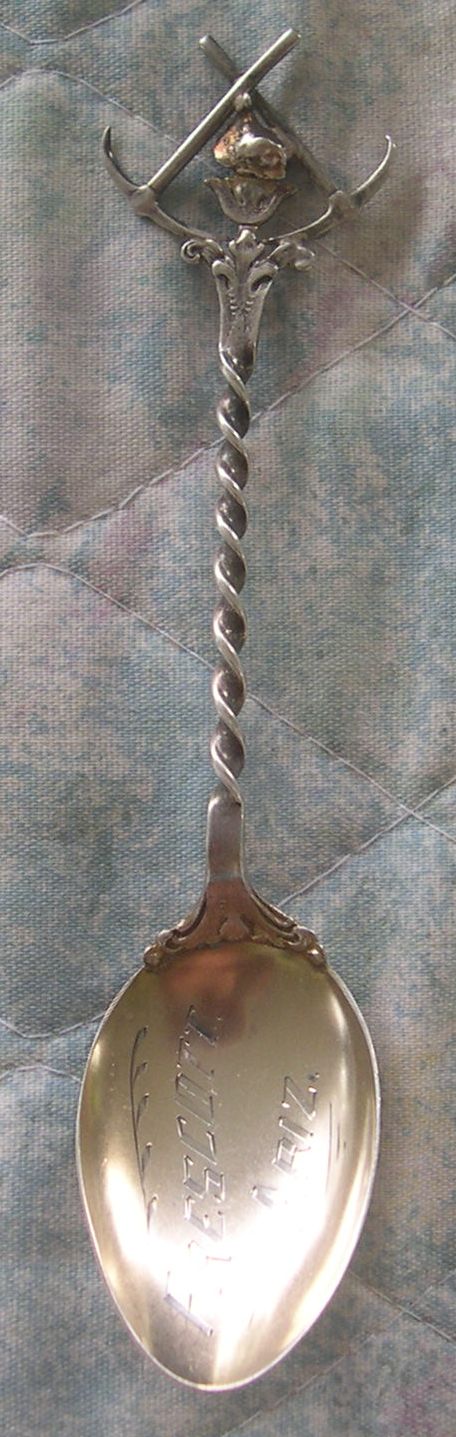 copper/silver nugget spoon