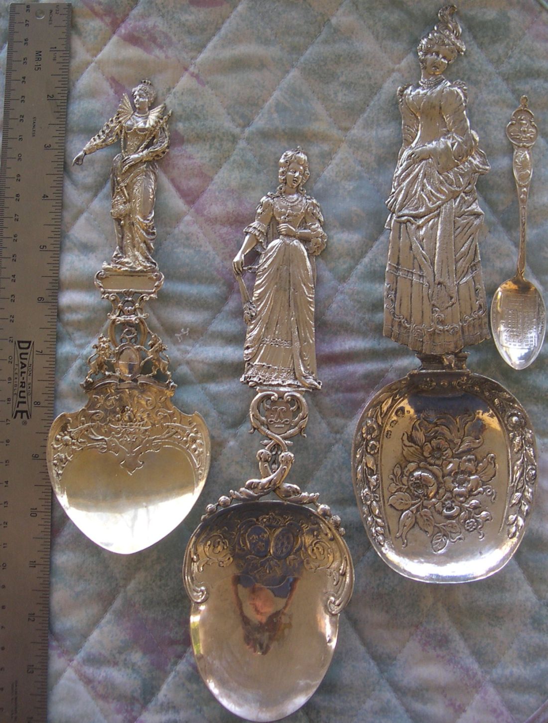 huge royal women silver servers
