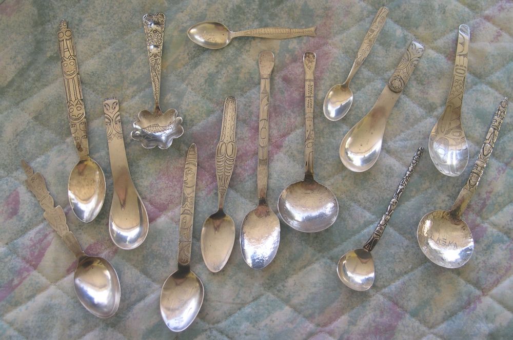tlinget and haida indian spoons