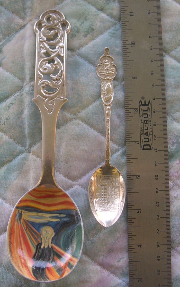 Scream Munch spoon silver