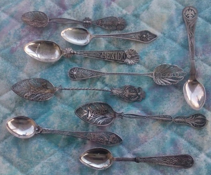 mexican filigree spoons