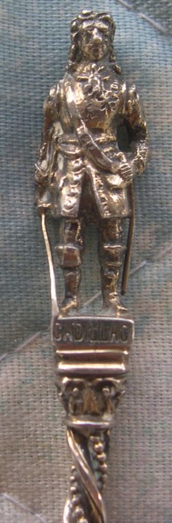 Antoine de la Mothe Cadillac spoon