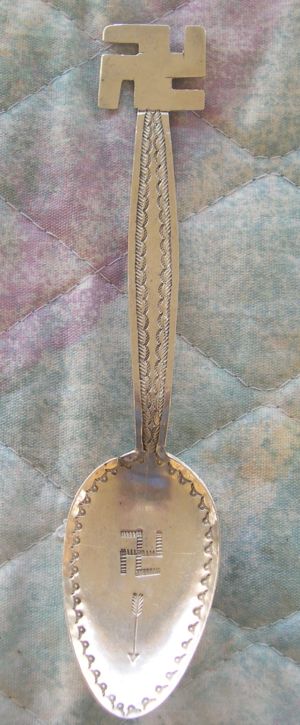 navajo swastika spoon