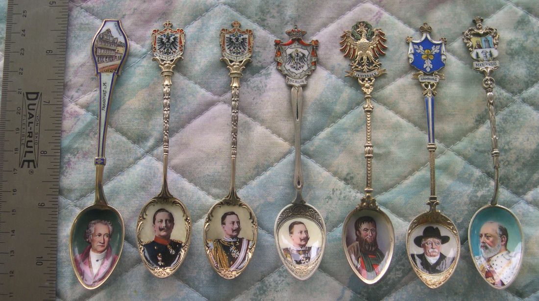 european portrait spoons royalty