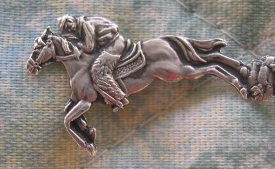 race horse cowboy spoon
