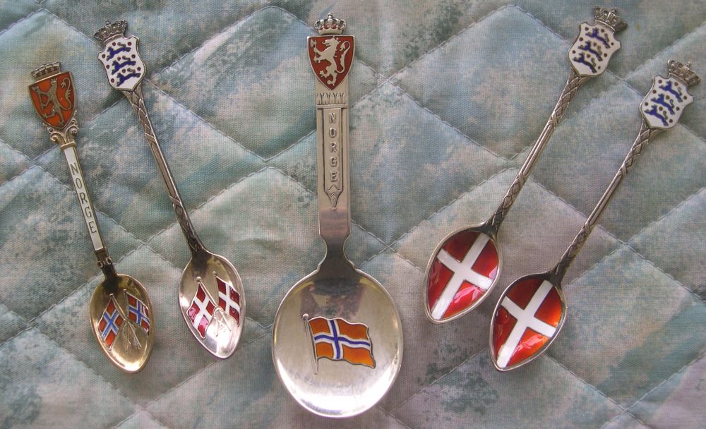 norway flag spoons